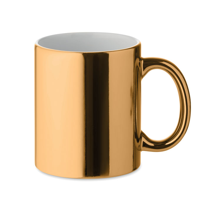 Christmas Metallic Coffee Mug - Golden Mug