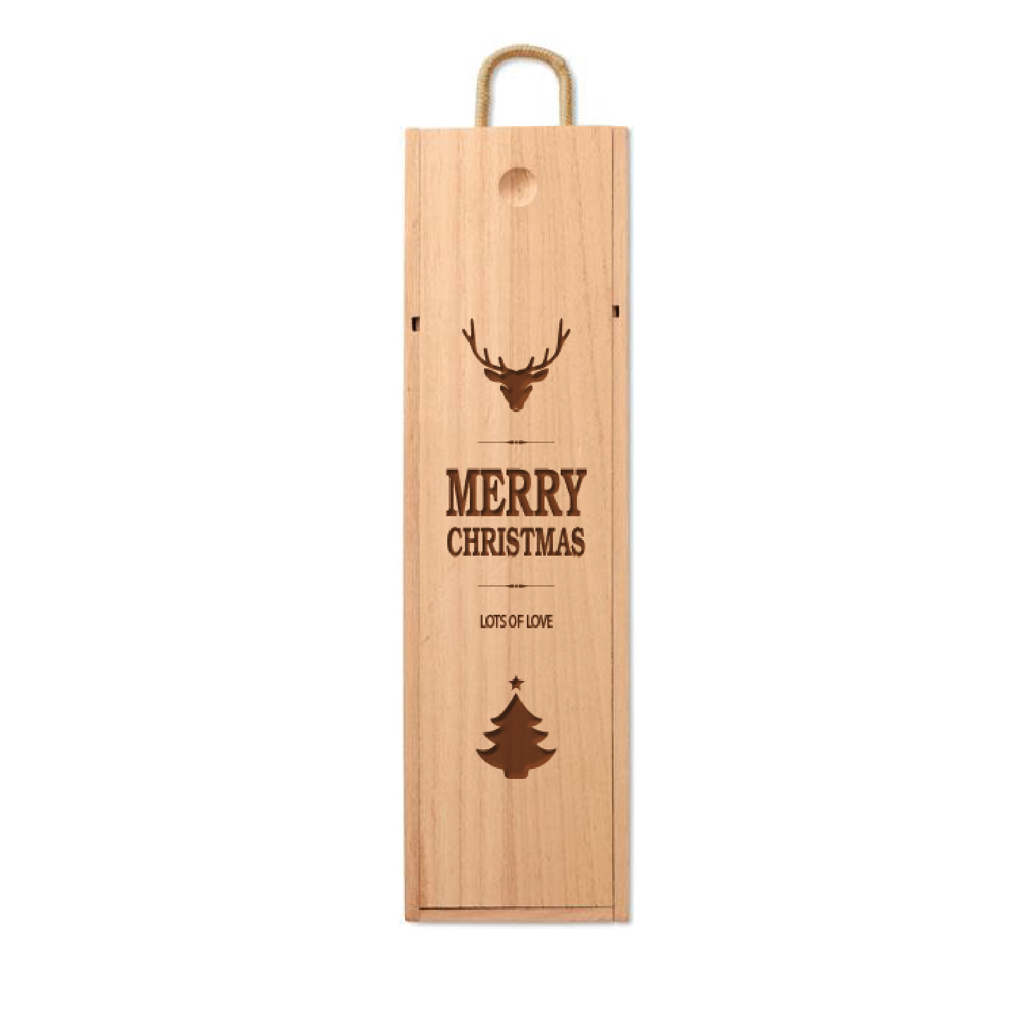 Merry Christmas Wine Box