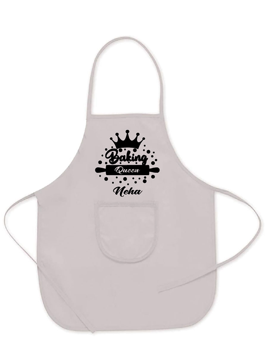 Personalised White Baking Apron for Kids