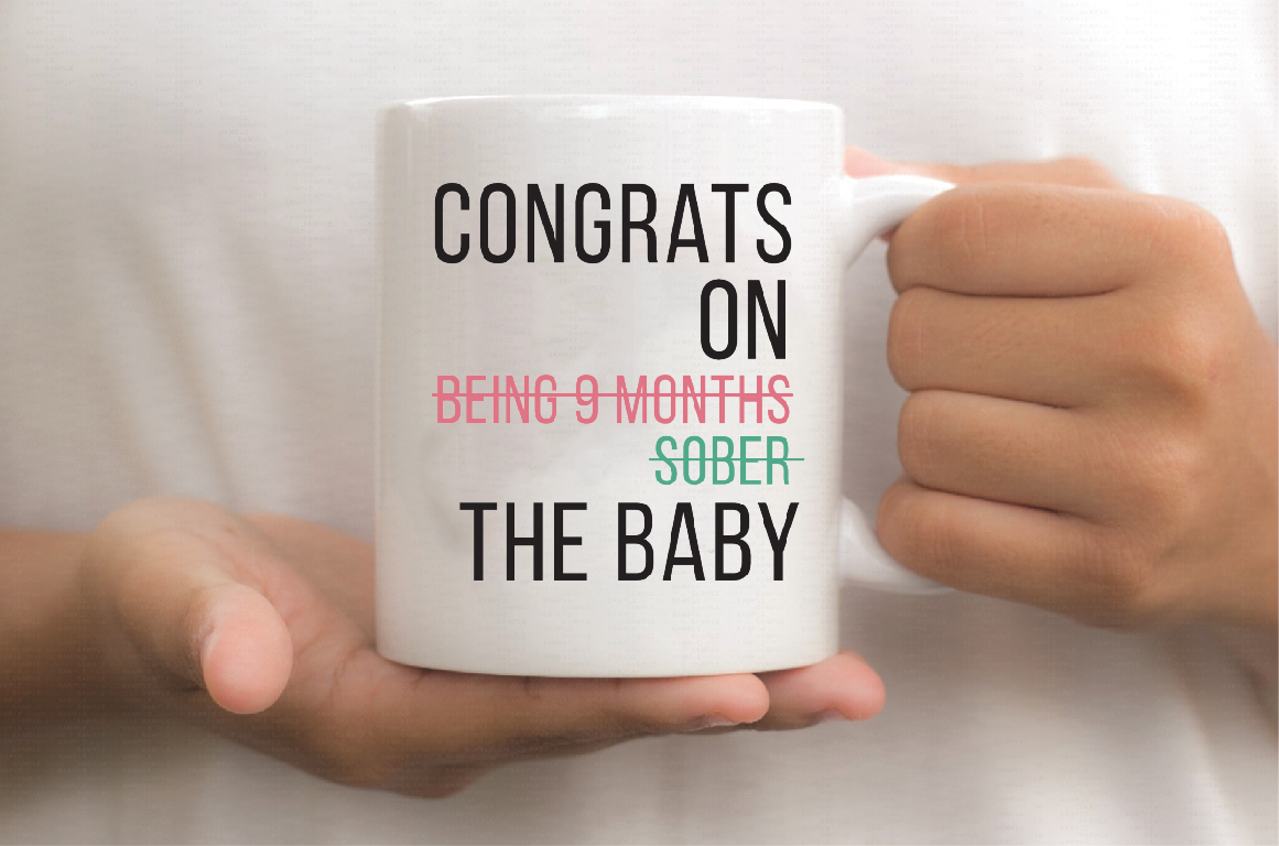 Congrats on the Baby White Ceramic Coffee Mug