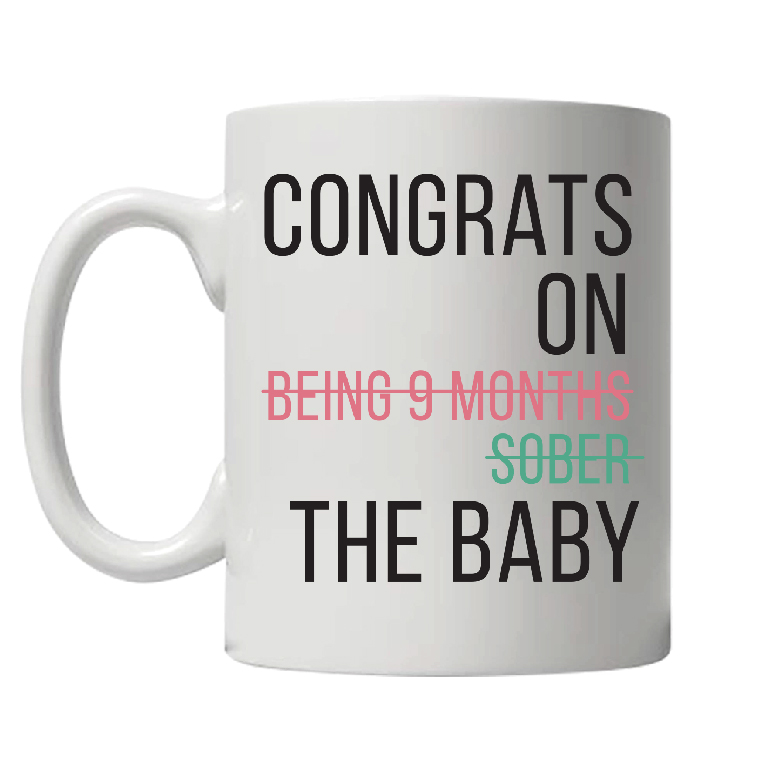 Congrats on the Baby White Ceramic Coffee Mug