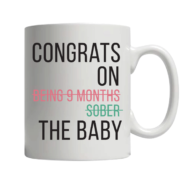 Congrats on the Baby White Ceramic Coffee Mug