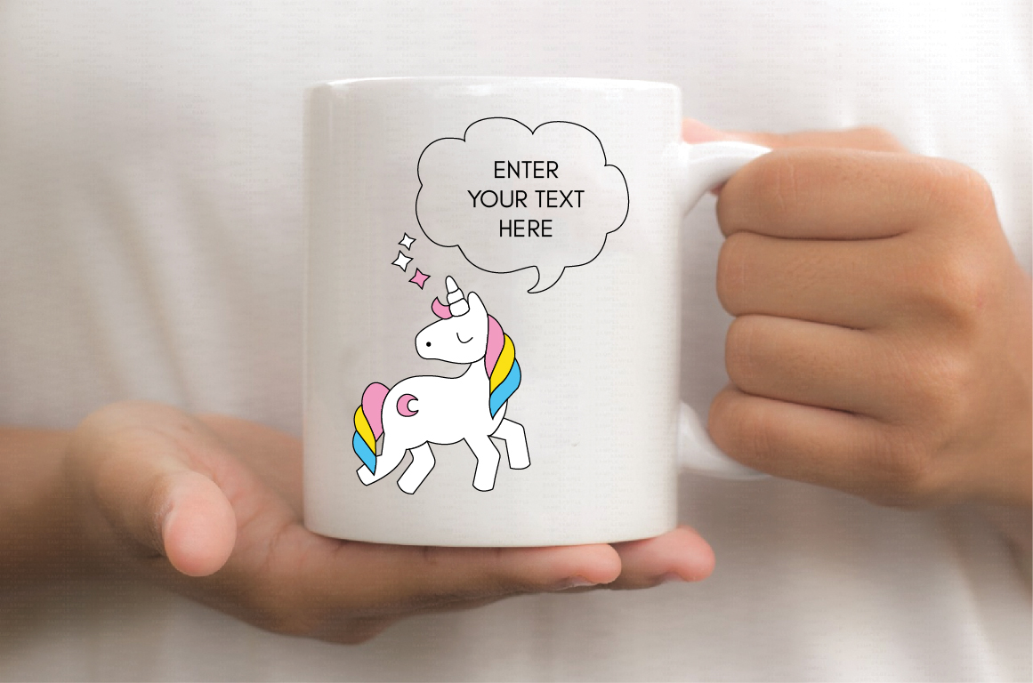 Unicorn Personalised White Ceramic Coffee Mug