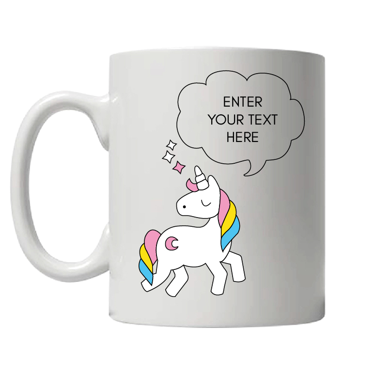 Unicorn Personalised White Ceramic Coffee Mug