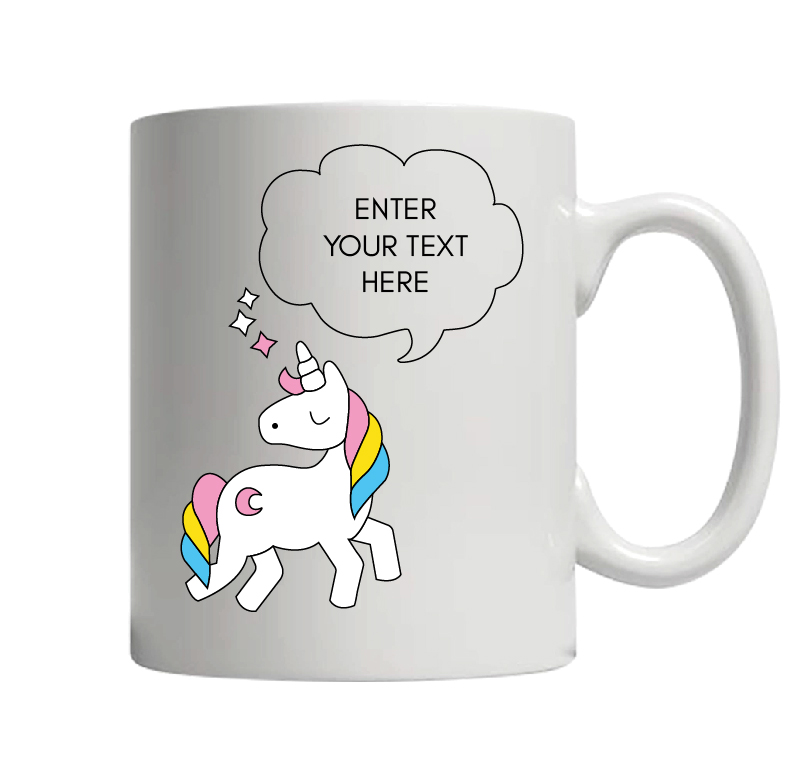 Unicorn Personalised White Ceramic Coffee Mug